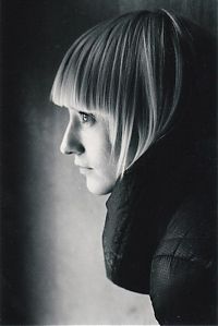 People & Humanity: black and white glamour girl