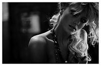 People & Humanity: black and white glamour girl