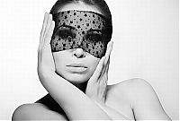 People & Humanity: black and white glamour girl