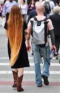 People & Humanity: long haired girl