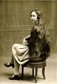 People & Humanity: long haired girl