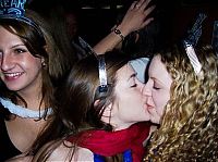 People & Humanity: young kissing girls