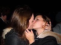 People & Humanity: young kissing girls