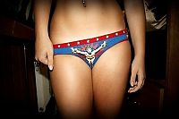 People & Humanity: girl wearing superhero panties