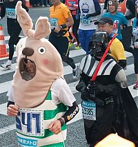 People & Humanity: Costumes at the 2011 Tokyo Marathon, Japan