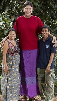 TopRq.com search results: Malee Duangdee, world's tallest teen girl