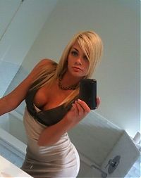 People & Humanity: young college girl portrait in skin-tight garment