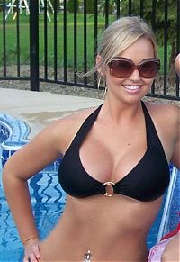 People & Humanity: young summer and bikini beach girls