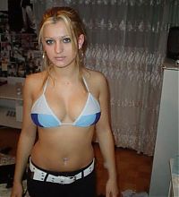 People & Humanity: young summer and bikini beach girls