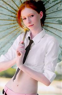 People & Humanity: young red haired girl portrait