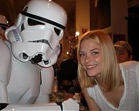 People & Humanity: girls with star wars universe imperial stormtroopers