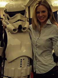 People & Humanity: girls with star wars universe imperial stormtroopers