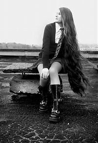 People & Humanity: long haired girl