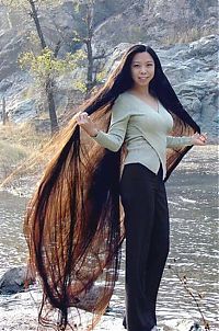 People & Humanity: long haired girl