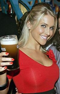 People & Humanity: girl with beer