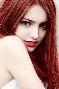 People & Humanity: young red haired girl portrait