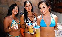 People & Humanity: young summer and bikini beach girls