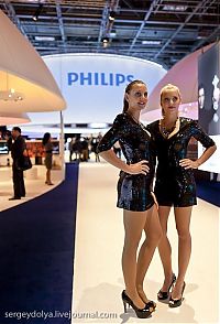 People & Humanity: IFA trade show girls, Berlin, Germany