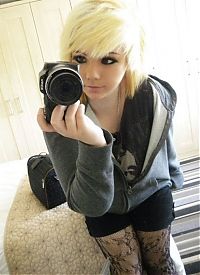 People & Humanity: young teen college girl portrait