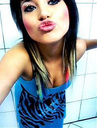 People & Humanity: young teen college girl portrait