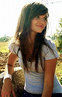 People & Humanity: young teen college girl portrait