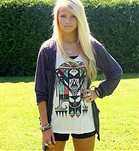 People & Humanity: young teen college girl portrait