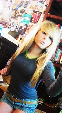 People & Humanity: young teen college girl portrait