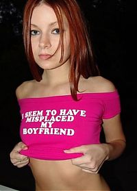 People & Humanity: girl with a funny t-shirt