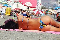 People & Humanity: young summer and bikini beach girls