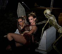 People & Humanity: Playboy Mansion halloween party girls