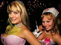 People & Humanity: Playboy Mansion halloween party girls