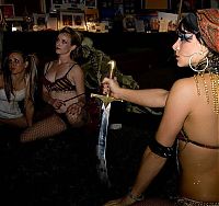 People & Humanity: Playboy Mansion halloween party girls