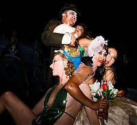 People & Humanity: Playboy Mansion halloween party girls