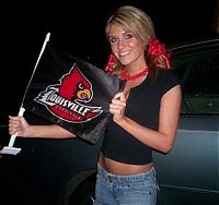 People & Humanity: young college girl wearing sport jersey