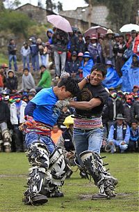 People & Humanity: Takanakuy, Peruvian fight club, Chumbivilcas, Andes, Peru