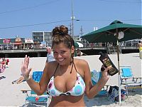 People & Humanity: young summer and bikini beach girls