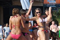 People & Humanity: Bikini beach girls at the Daytona 500 NASCAR Sprint Cup Series race party, Daytona Beach, Florida, United States