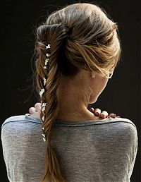 People & Humanity: french braid girl