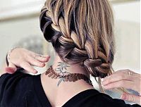 People & Humanity: french braid girl