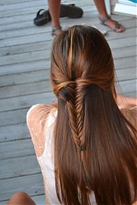 People & Humanity: french braid girl