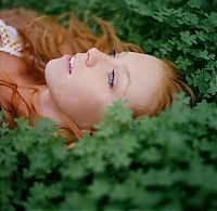People & Humanity: glamour girl with an alluring beauty