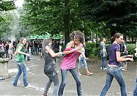 People & Humanity: young college girls go crazy