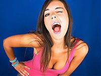 People & Humanity: winking girl