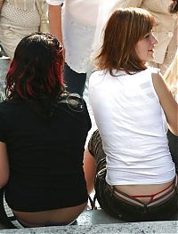 People & Humanity: young teen girl with a sexy whale tail