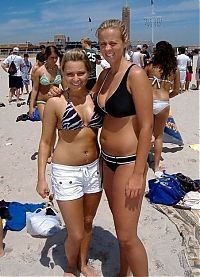 People & Humanity: young summer and bikini beach girls