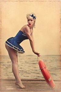 People & Humanity: pin-up girl model