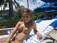 People & Humanity: young summer and bikini beach girls