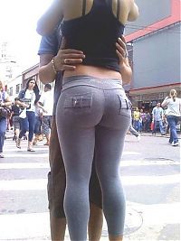People & Humanity: young girl with a nice ass buttocks