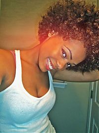 People & Humanity: young black glamour girl