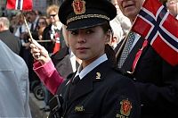 People & Humanity: girl in a military